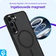 Samsung Galaxy S23 Hoesje met MagSafe Back Cover Matte Zwart afbeelding 2