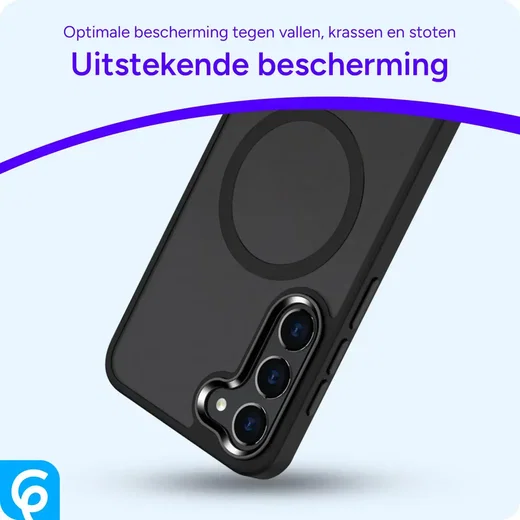 Samsung Galaxy S23 Hoesje met MagSafe Back Cover Matte Zwart afbeelding 8