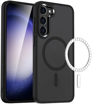 Samsung Galaxy S23 Hoesje met MagSafe Back Cover Matte Zwart