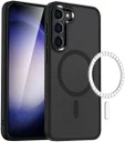 Samsung Galaxy S23 Hoesje met MagSafe Back Cover Matte Zwart