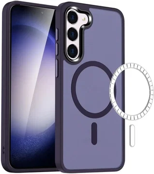 Samsung Galaxy S23 Hoesje met MagSafe Back Cover Matte Paars