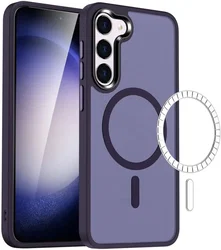 Samsung Galaxy S23 Hoesje met MagSafe Back Cover Matte Paars afbeelding