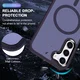 Samsung Galaxy S23 Hoesje met MagSafe Back Cover Matte Paars afbeelding 7