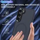 Samsung Galaxy S23 Hoesje met MagSafe Back Cover Matte Donkerblauw afbeelding 7