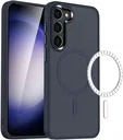 Samsung Galaxy S23 Hoesje met MagSafe Back Cover Matte Donkerblauw