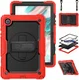 Samsung Galaxy Tab A8 Hoes met Screen Protector en Handriem Rood afbeelding 2