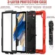 Samsung Galaxy Tab A8 Hoes met Screen Protector en Handriem Rood afbeelding 4
