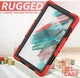 Samsung Galaxy Tab A8 Hoes met Screen Protector en Handriem Rood afbeelding 7