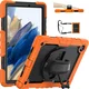Samsung Galaxy Tab A8 Hoes met Screen Protector en Handriem Oranje afbeelding 9