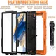 Samsung Galaxy Tab A8 Hoes met Screen Protector en Handriem Oranje afbeelding 4