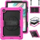 Samsung Galaxy Tab A8 Hoes met Screen Protector en Handriem Roze afbeelding 2