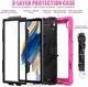Samsung Galaxy Tab A8 Hoes met Screen Protector en Handriem Roze afbeelding 4