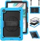 Samsung Galaxy Tab A8 Hoes met Screen Protector en Handriem Lichtblauw afbeelding 2