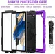 Samsung Galaxy Tab A8 Hoes met Screen Protector en Handriem Paars afbeelding 4
