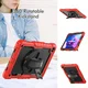 Lenovo Tab M10 Plus Gen 3 (10.6) Hoes met Screenprotector en Handriem Rood afbeelding 6