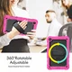 Lenovo Tab M10 Plus Gen 3 (10.6) Hoes met Screenprotector en Handriem Roze afbeelding 7