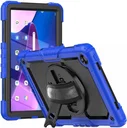 Lenovo Tab M10 Plus / FHD Plus Hoes met Screen Protector en Handriem Blauw