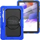 Samsung Galaxy Tab S8+ / S7+ / S7 FE Hoes met Screen Protector en Handriem Blauw