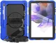Samsung Galaxy Tab S8+ / S7+ / S7 FE Hoes met Screen Protector en Handriem Blauw afbeelding 13