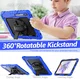 Samsung Galaxy Tab S8+ / S7+ / S7 FE Hoes met Screen Protector en Handriem Blauw afbeelding 5