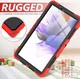 Samsung Galaxy Tab S8+ / S7+ / S7 FE Hoes met Screen Protector en Handriem Rood afbeelding 4