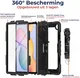 Samsung Galaxy Tab S6 Lite Hoes met Screen Protector en Handriem Rood afbeelding 2