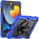 Apple iPad 10.2 (2021/2020/2019) Hoes met Screen Protector en Handriem Blauw