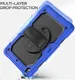 Apple iPad 10.2 (2021/2020/2019) Hoes met Screen Protector en Handriem Blauw afbeelding 4