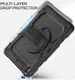 Apple iPad 10.2 (2021/2020/2019) Hoes met Screen Protector en Handriem Rood afbeelding 4