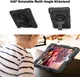Apple iPad 10.2 (2021/2020/2019) Hoes met Screen Protector en Handriem Rood afbeelding 7