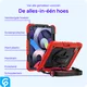Apple iPad Air (2020/2022) Hoes met Screen Protector en Handriem Rood afbeelding 2
