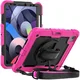 Apple iPad Air (2020/2022) Hoes met Screen Protector en Handriem Roze afbeelding 1
