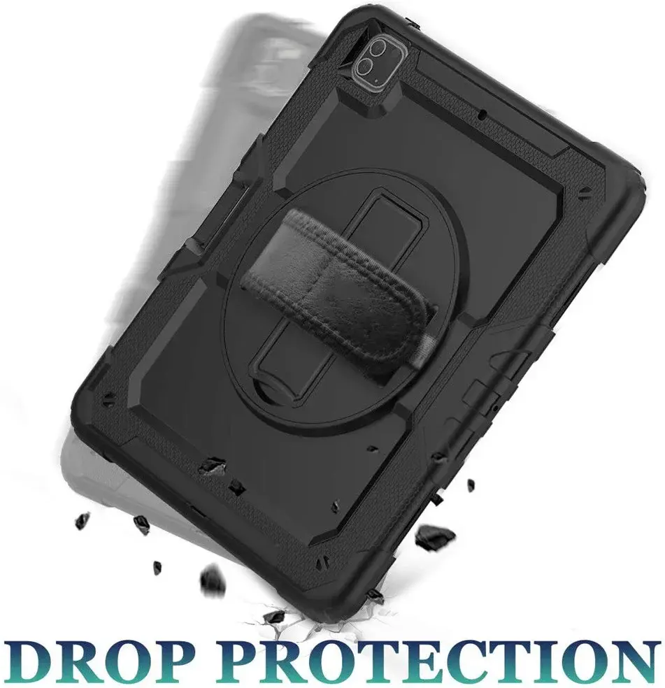 Apple iPad Pro 12.9 Hoes met Screen Protector en Handriem Blauw afbeelding 4