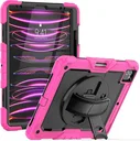 Apple iPad Pro 12.9 Hoes met Screen Protector en Handriem Roze