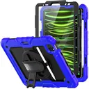 Apple iPad Mini 7 / 6 Hoes met Screen Protector en Handriem Blauw