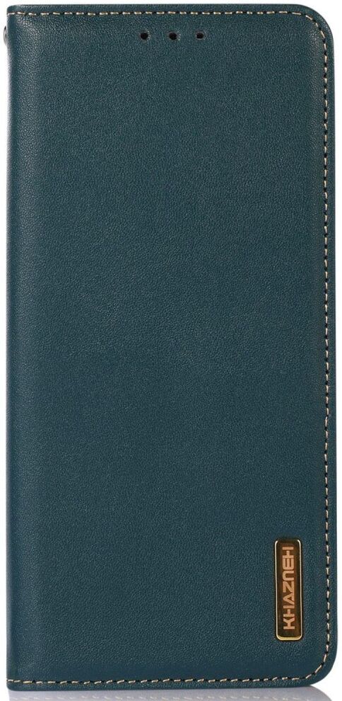 KHAZNEH iPhone 15 Pro Hoesje RFID Portemonnee Book Case Leer Groen afbeelding 7