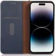 KHAZNEH iPhone 15 Pro Hoesje RFID Portemonnee Book Case Leer Blauw