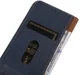 KHAZNEH iPhone 15 Pro Hoesje RFID Portemonnee Book Case Leer Blauw afbeelding 4