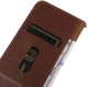 KHAZNEH iPhone 15 Pro Hoesje RFID Portemonnee Book Case Leer Bruin afbeelding 4