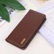 KHAZNEH iPhone 15 Pro Hoesje RFID Portemonnee Book Case Leer Bruin afbeelding 6