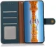 KHAZNEH iPhone 15 Pro Max Hoesje RFID Portemonnee Book Case Leer Groen afbeelding 1