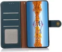 KHAZNEH iPhone 15 Pro Max Hoesje RFID Portemonnee Book Case Leer Groen