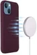 Apple iPhone 15 Hoesje MagSafe Dun Silicone Back Cover Bordeaux afbeelding 2