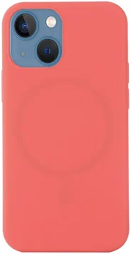Apple iPhone 15 Hoesje MagSafe Dun Silicone Back Cover Roze