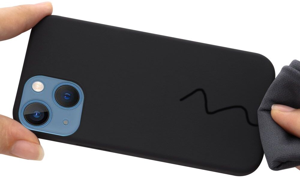 Apple iPhone 15 Hoesje MagSafe Dun Silicone Back Cover Zwart afbeelding 5