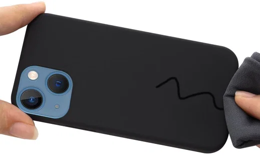 Apple iPhone 15 Hoesje MagSafe Dun Silicone Back Cover Zwart afbeelding 5
