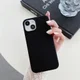 Apple iPhone 15 Hoesje MagSafe Dun Silicone Back Cover Zwart afbeelding 6