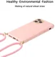 Apple iPhone 15 Pro Hoesje Flexibel TPU met Koord Back Cover Roze afbeelding 3