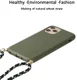 Apple iPhone 15 Pro Hoesje Flexibel TPU met Koord Back Cover Groen afbeelding 3