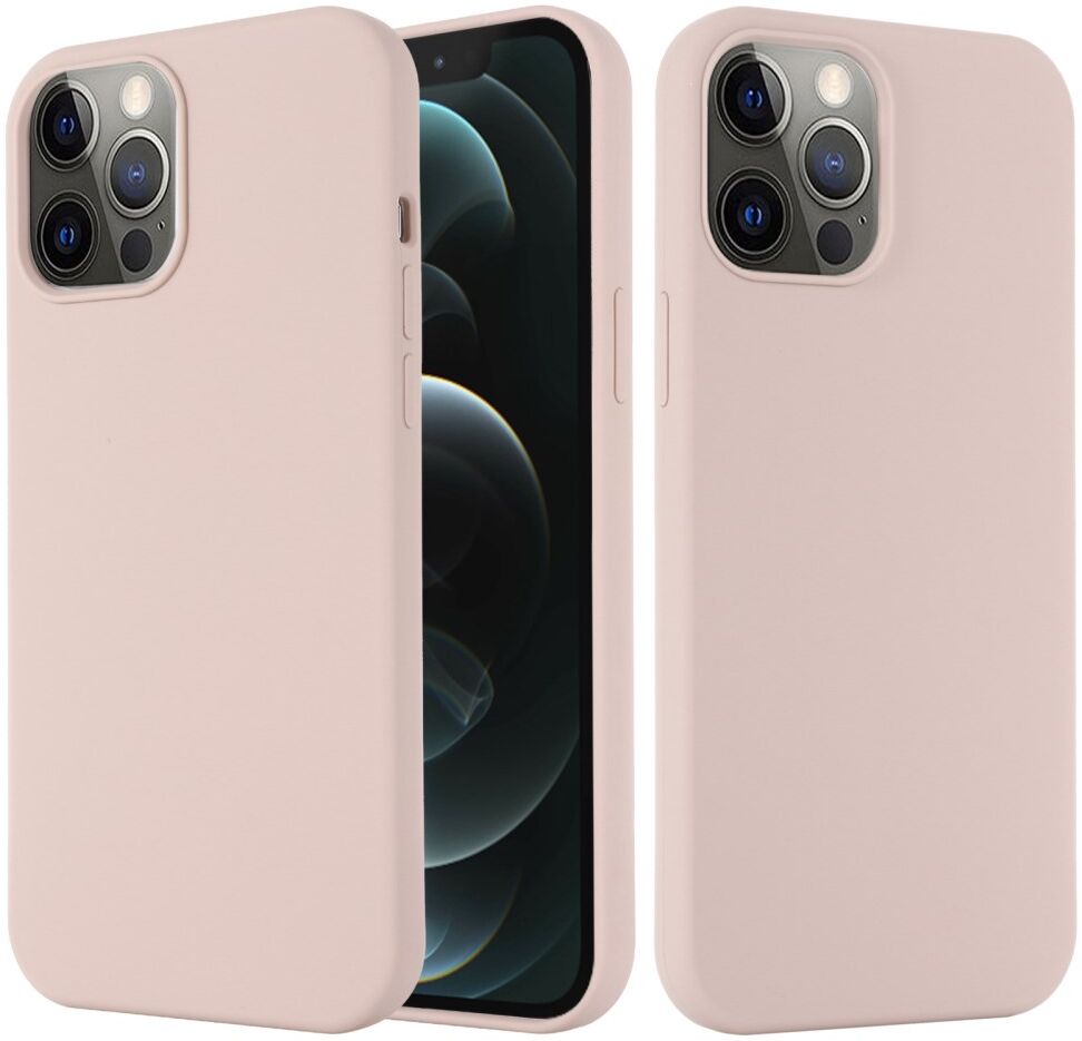 Apple iPhone 15 Pro Max Hoesje MagSafe Dun Silicone Licht Roze afbeelding 3